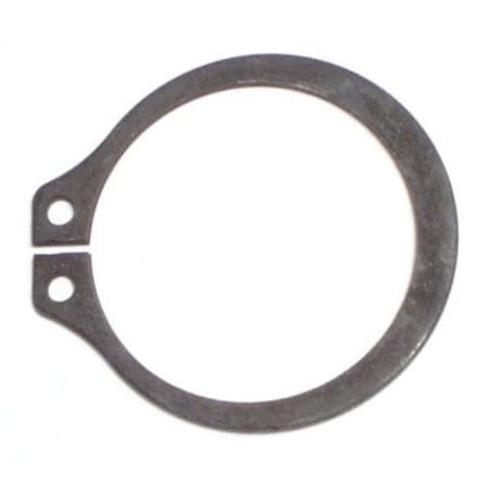 Midwest Fastener External Retaining Ring, Steel Black Phosphate Finish, 1-1/8 in Shaft Dia, 10 PK 64572